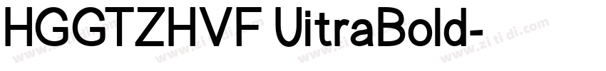HGGTZHVF UitraBold字体转换